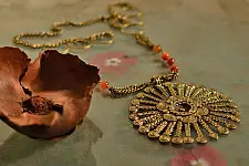 प्रभा ✺ Brass Necklace { 15 }